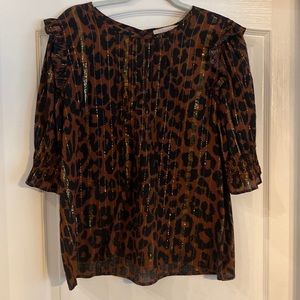 Loft Leopard pattern top